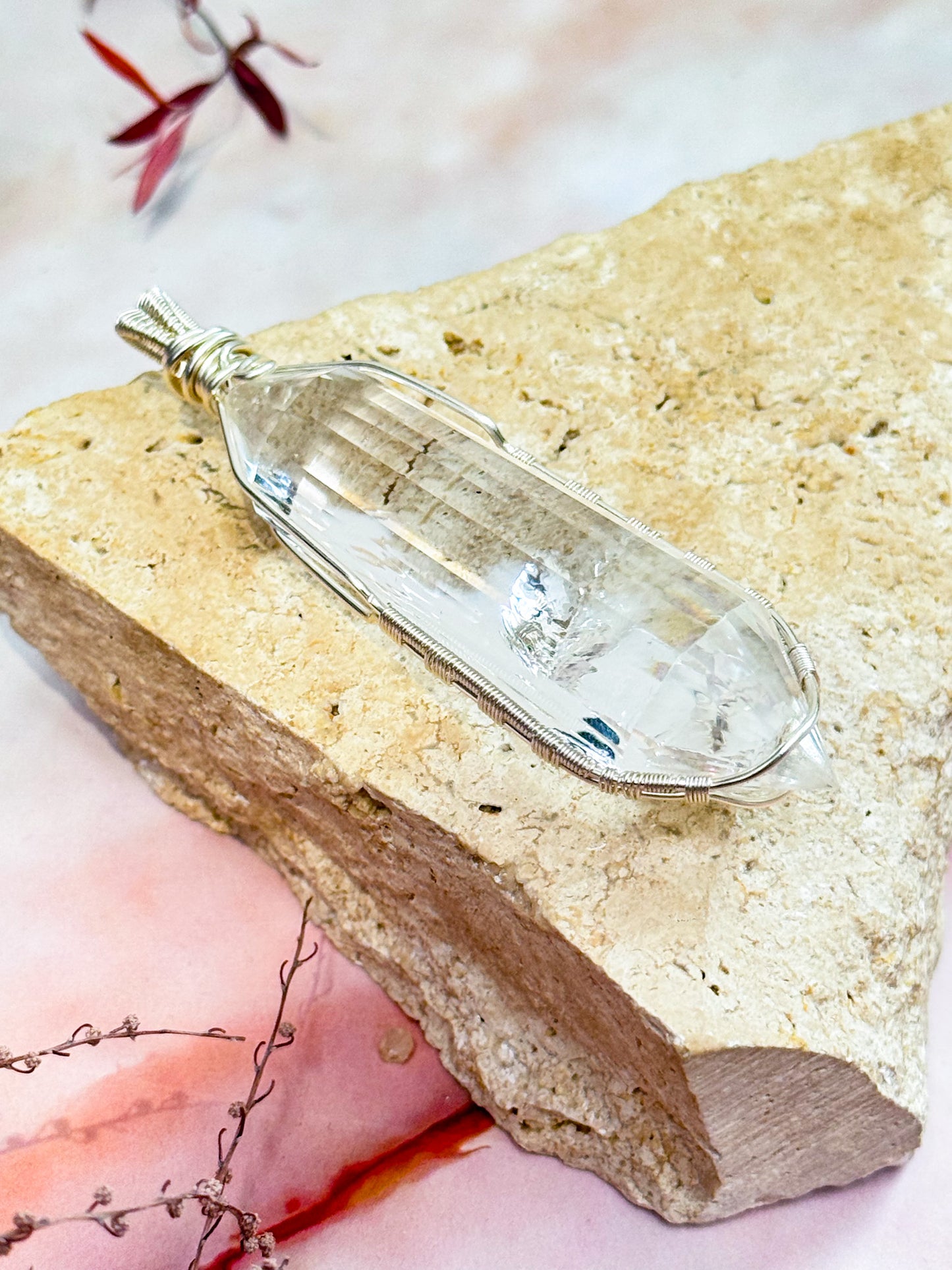 Clear Quartz Vogel Pendant