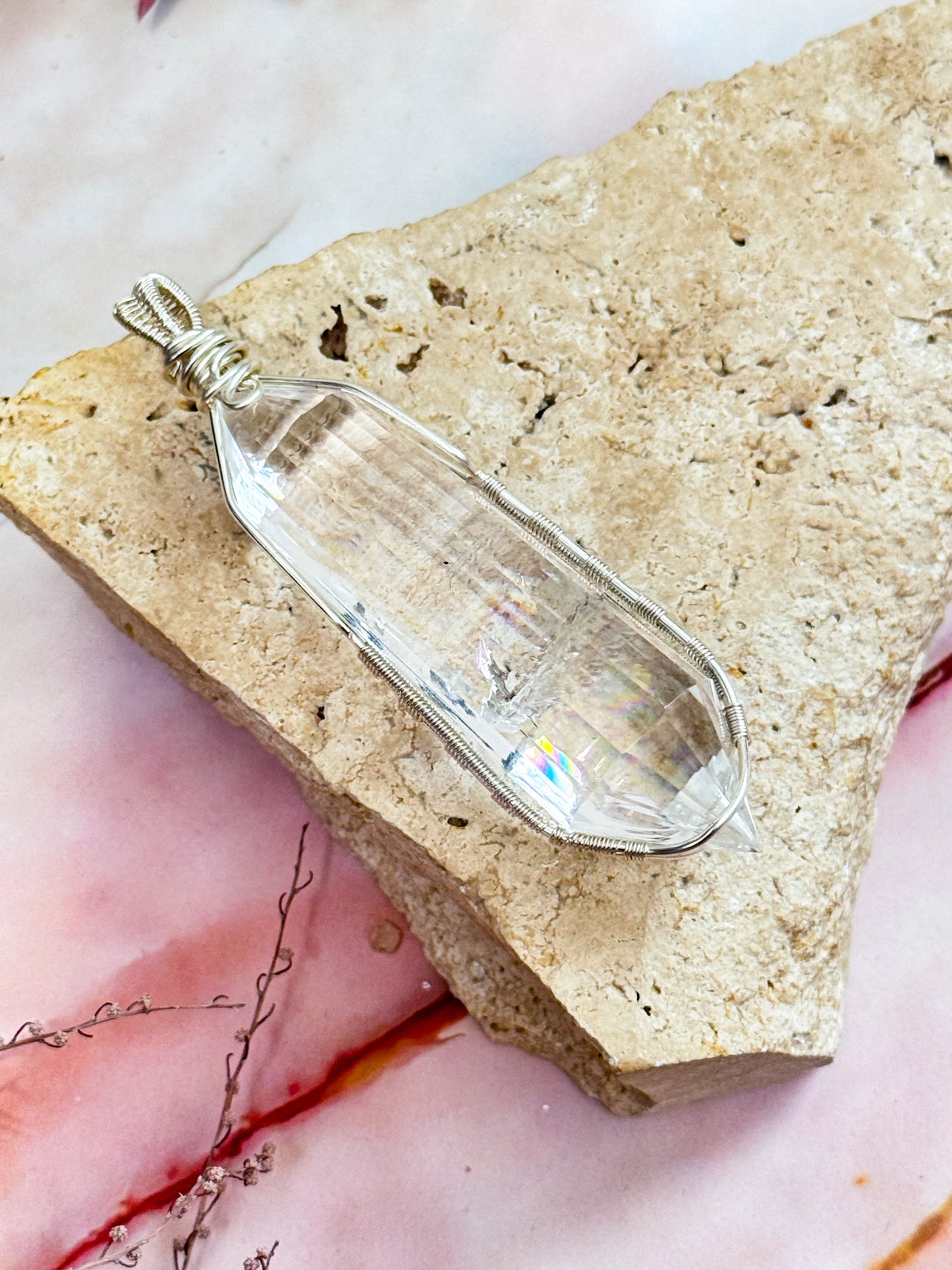 Clear Quartz Vogel Pendant