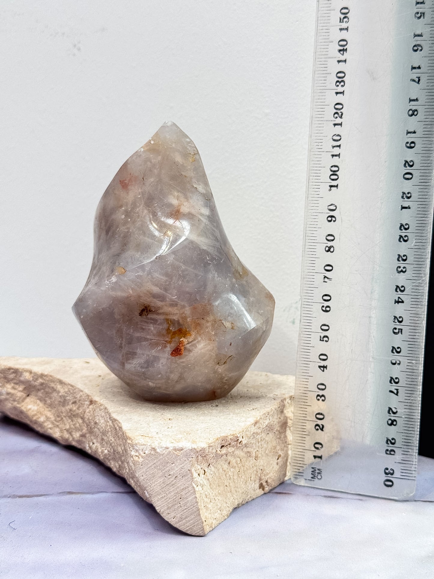 Blue Rose Quartz Flame