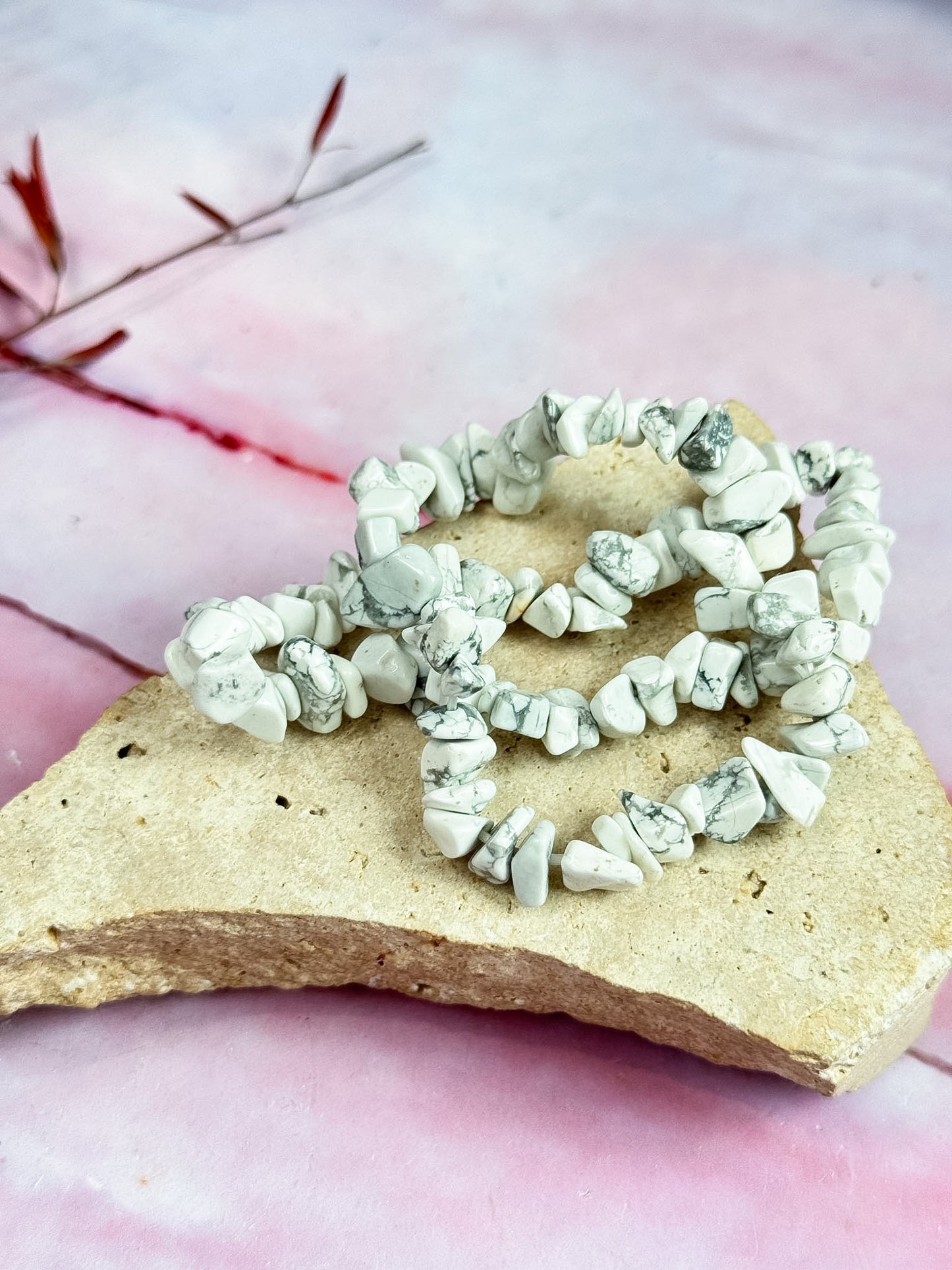 Howlite Chip Bracelets
