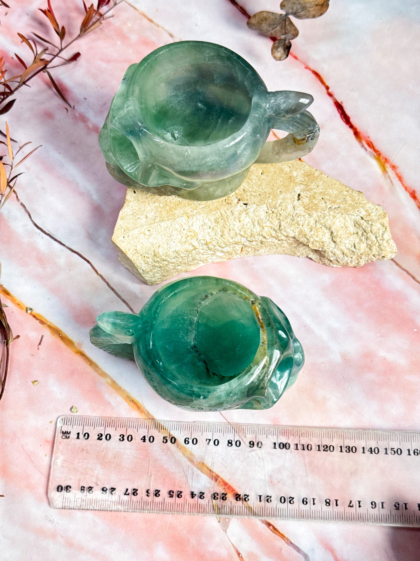 Fluorite Skull Cups