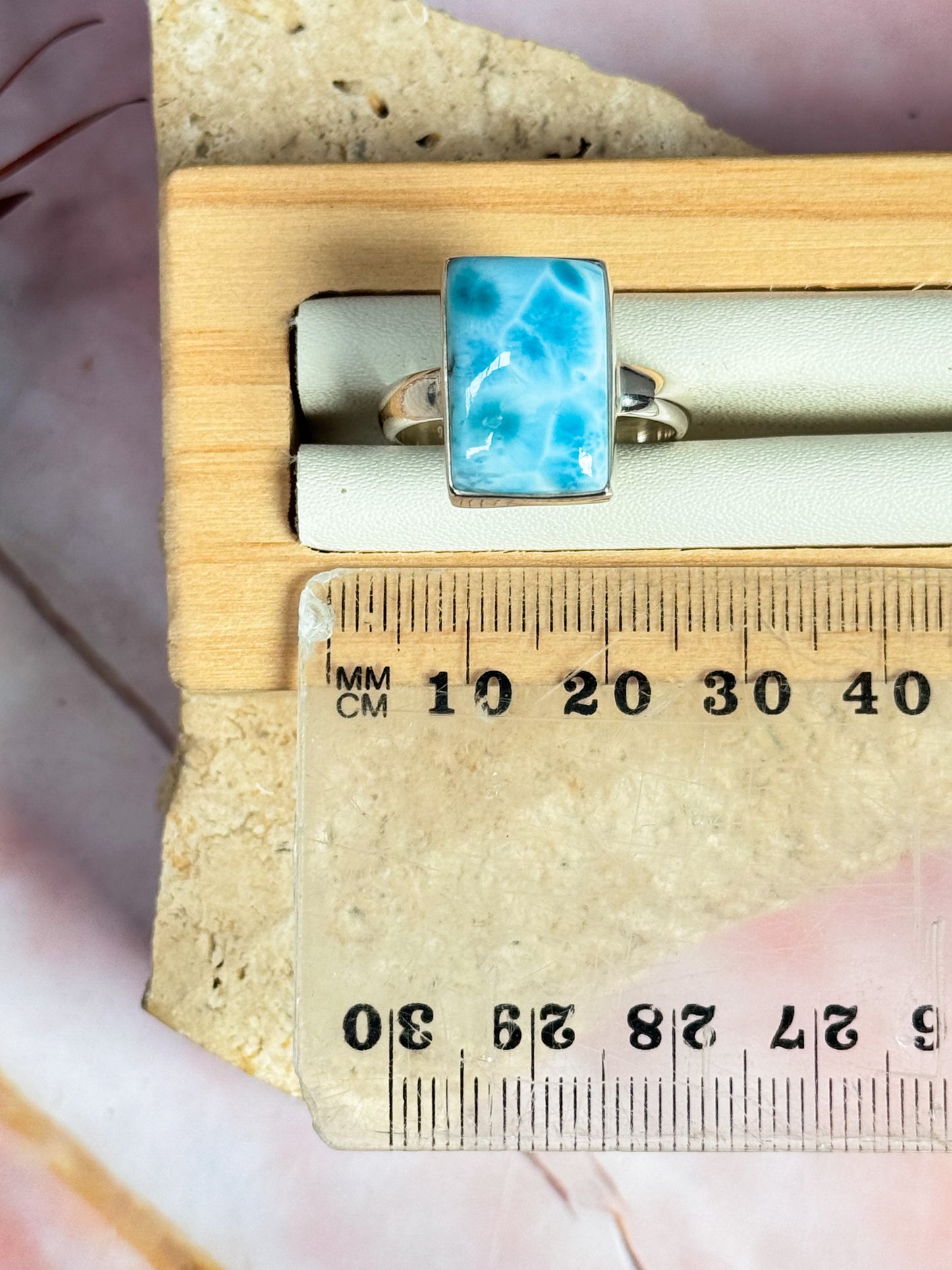 Rare Larimar Ring - Size 10