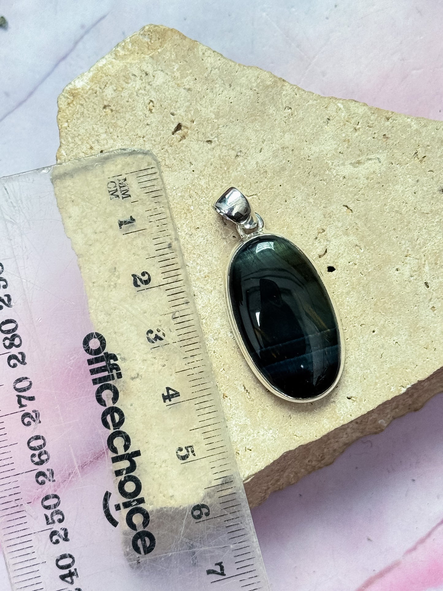 Blue Tigers Eye Pendant