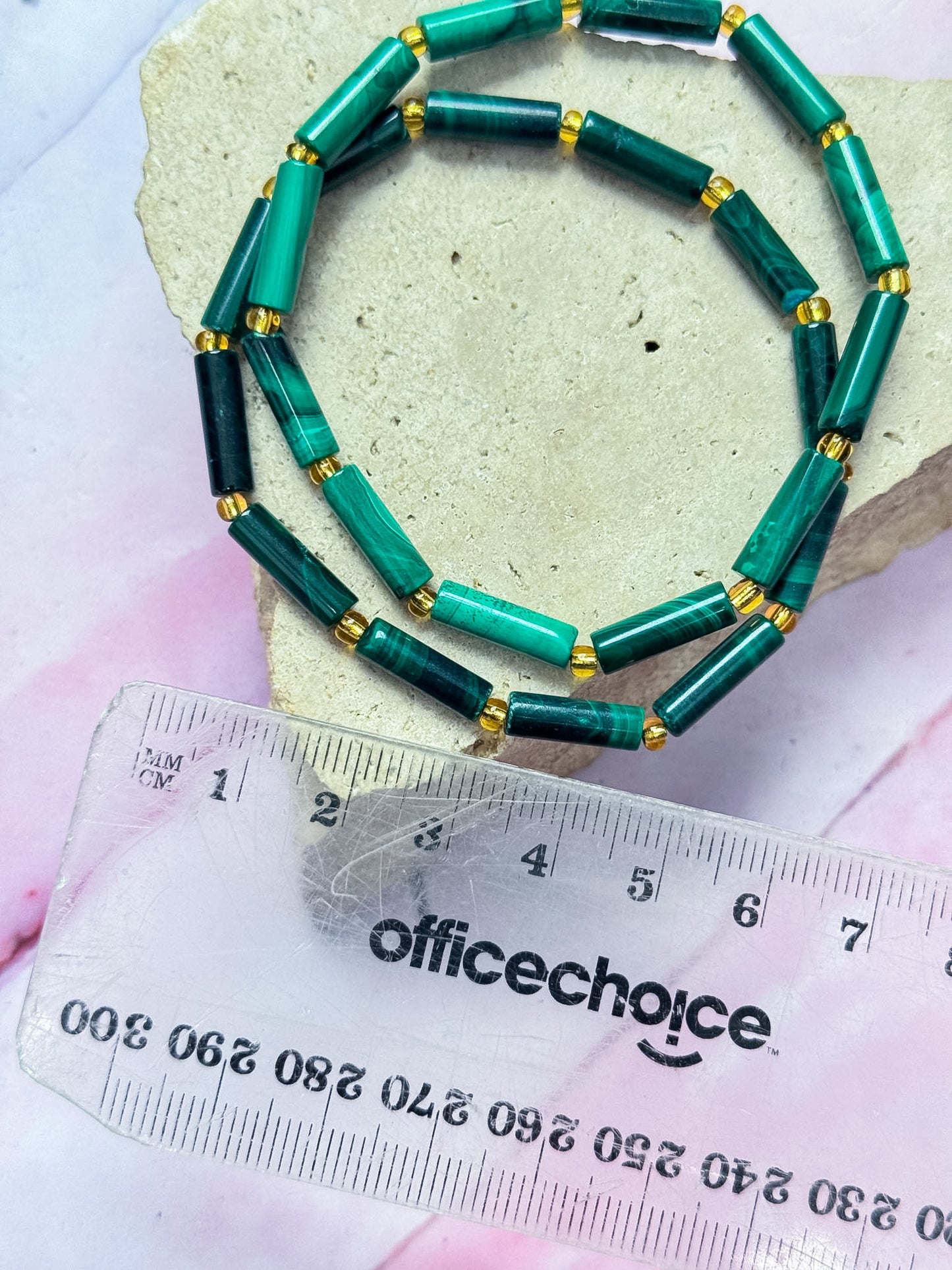 Malachite Bamboo Bracelets