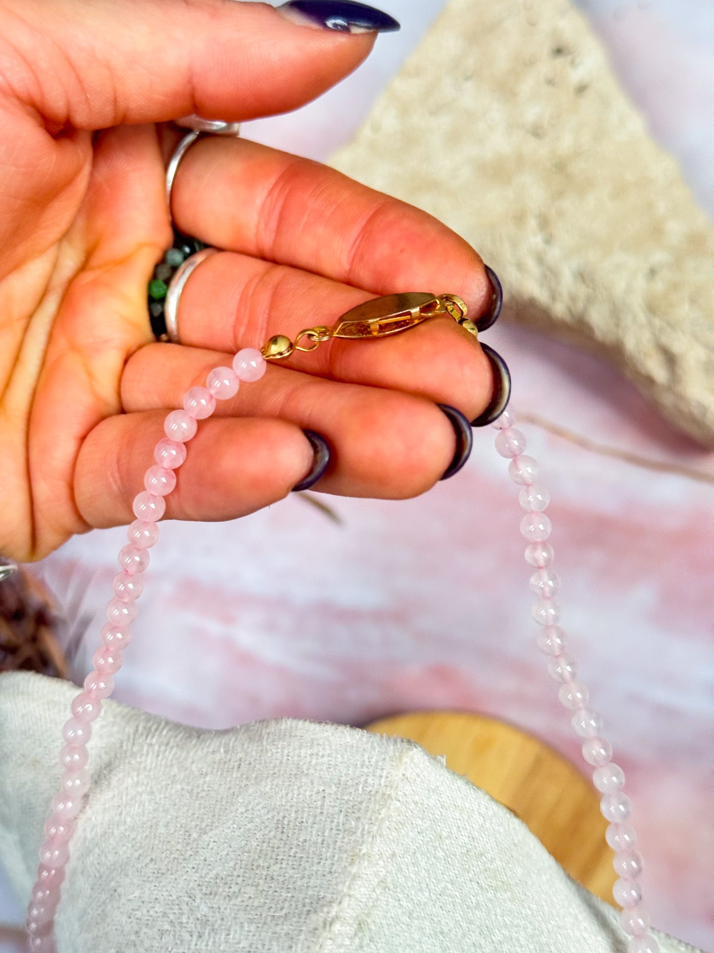 Rose Quartz Eygptian Choker