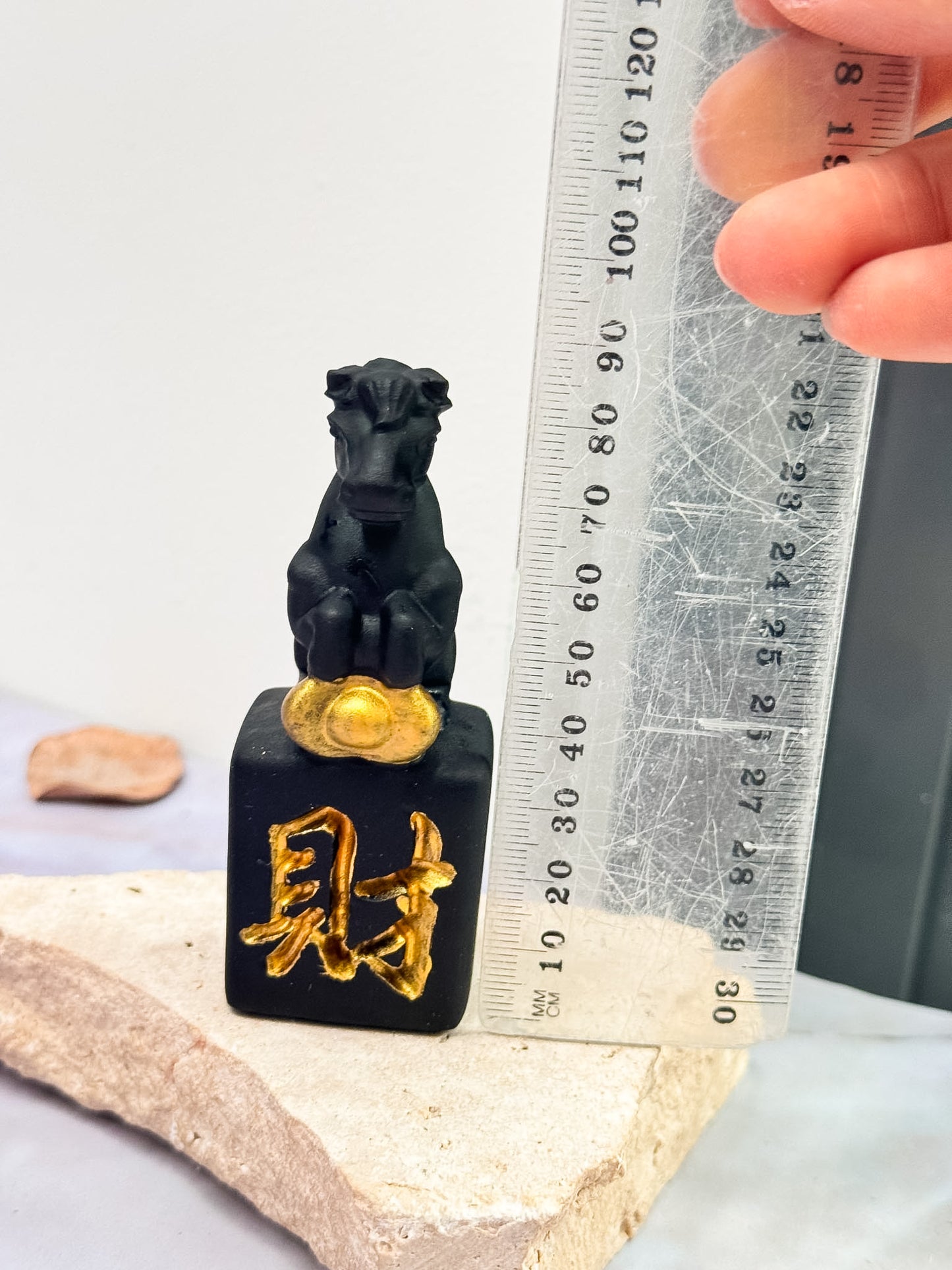Obsidian Horse Carvings
