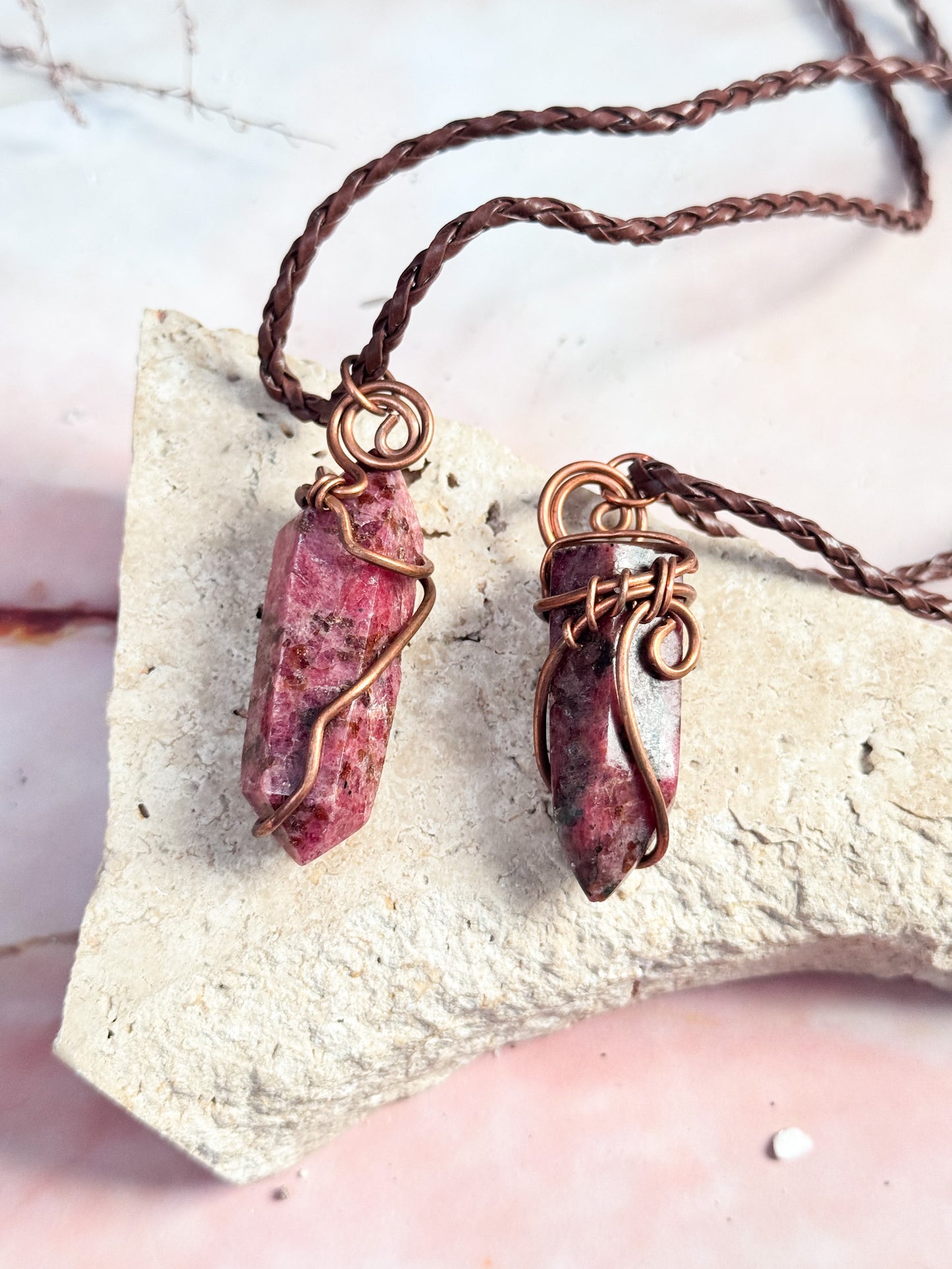 Rhodonite Necklaces