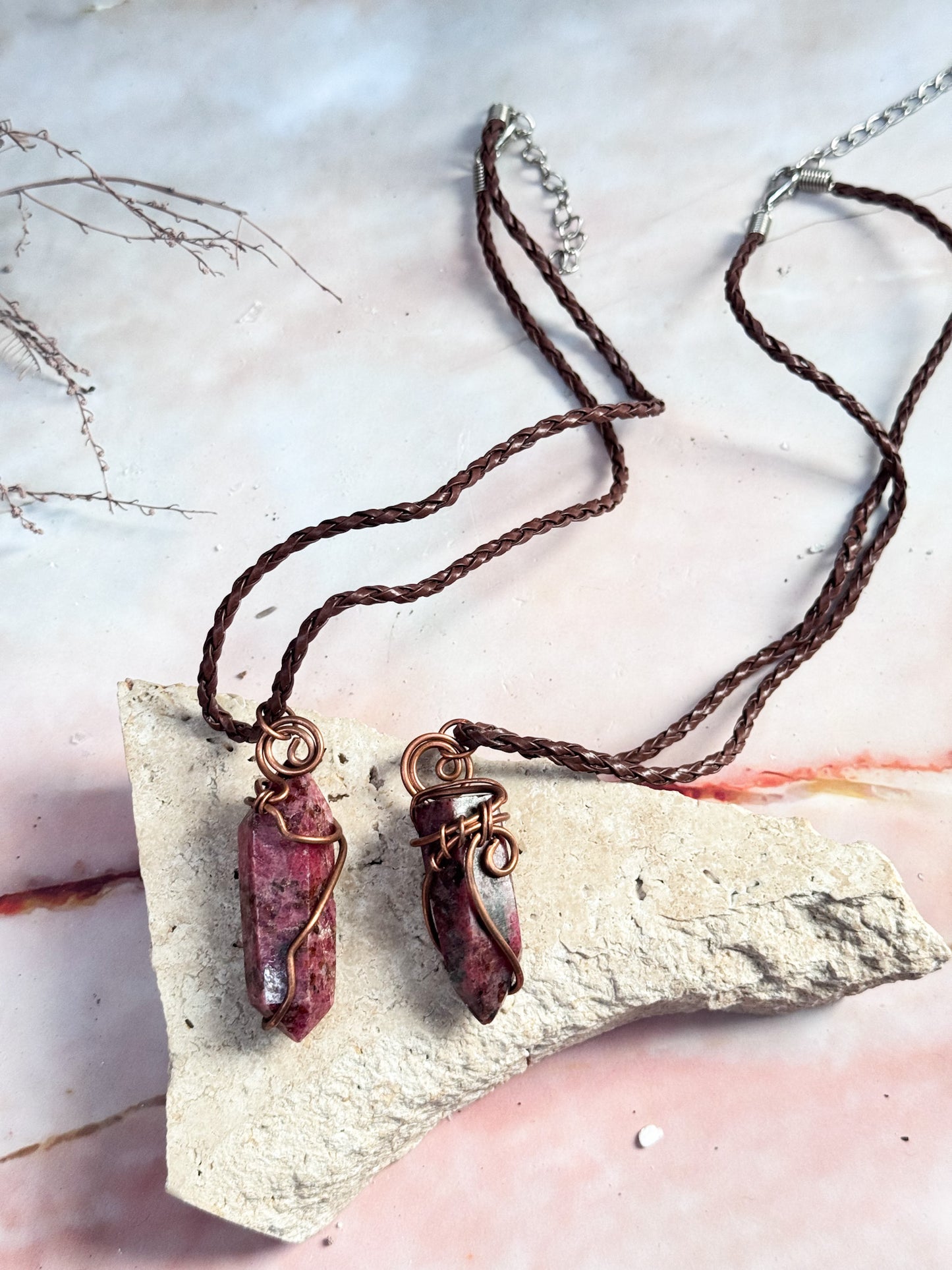 Rhodonite Necklaces