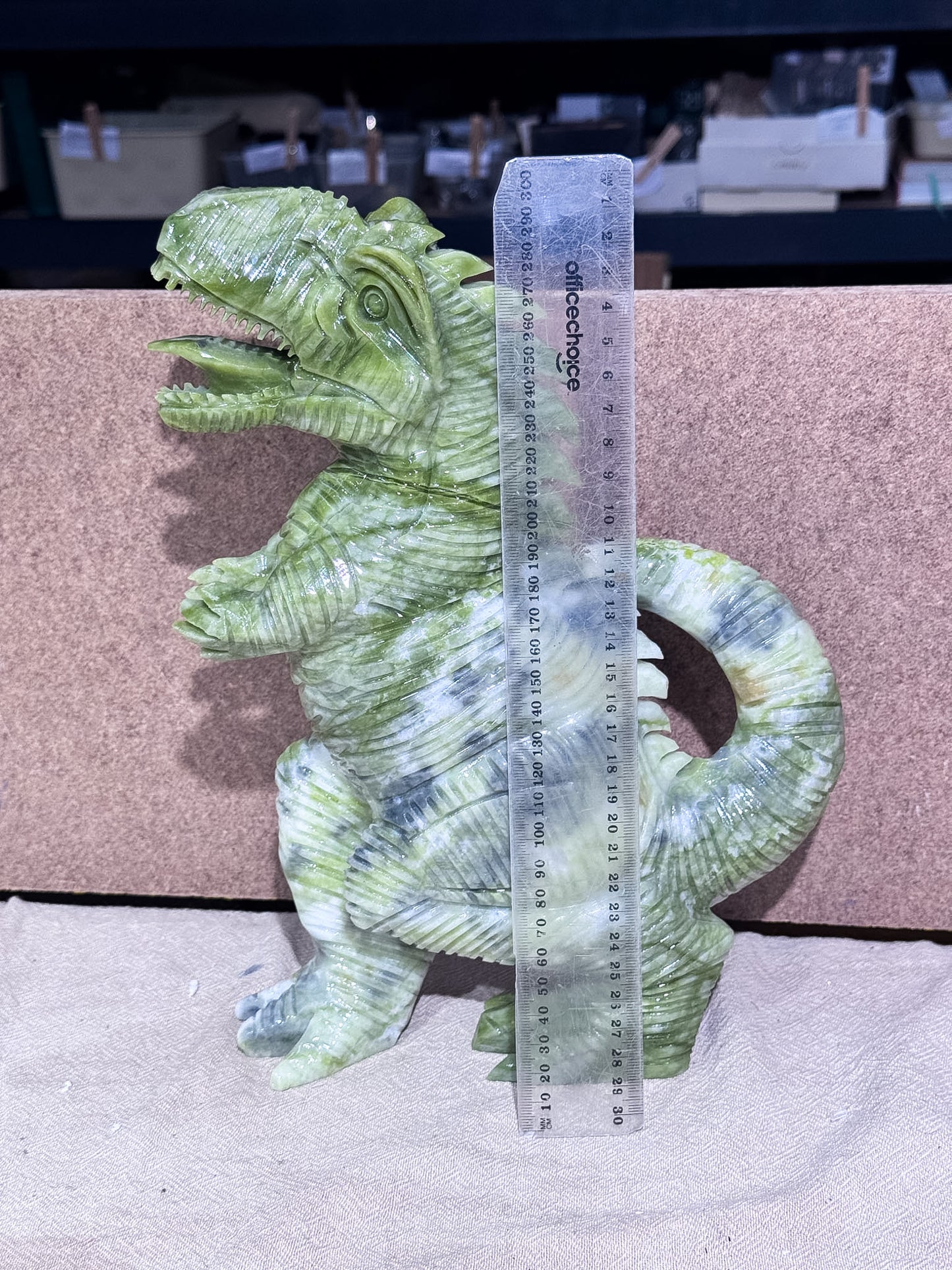 Serpentine T-Rex Carving