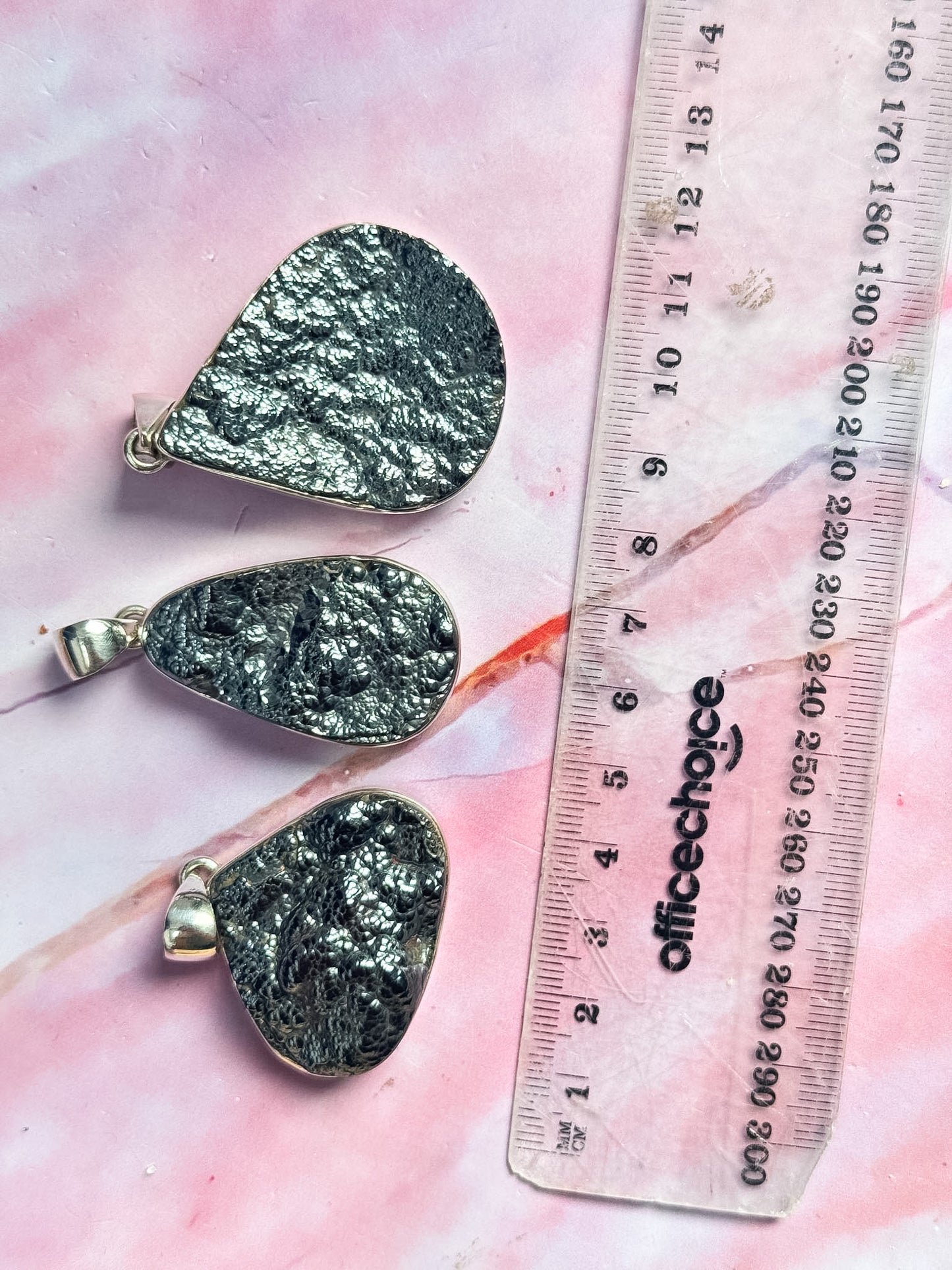Blister Hematite Pendants