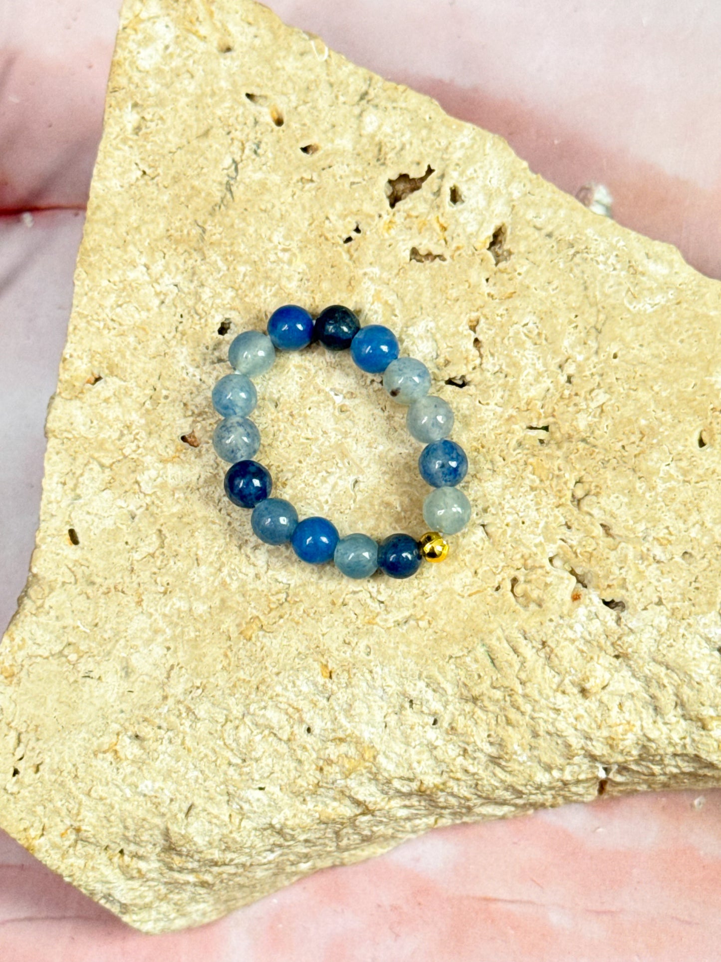 Crystal Anxiety Bead Rings