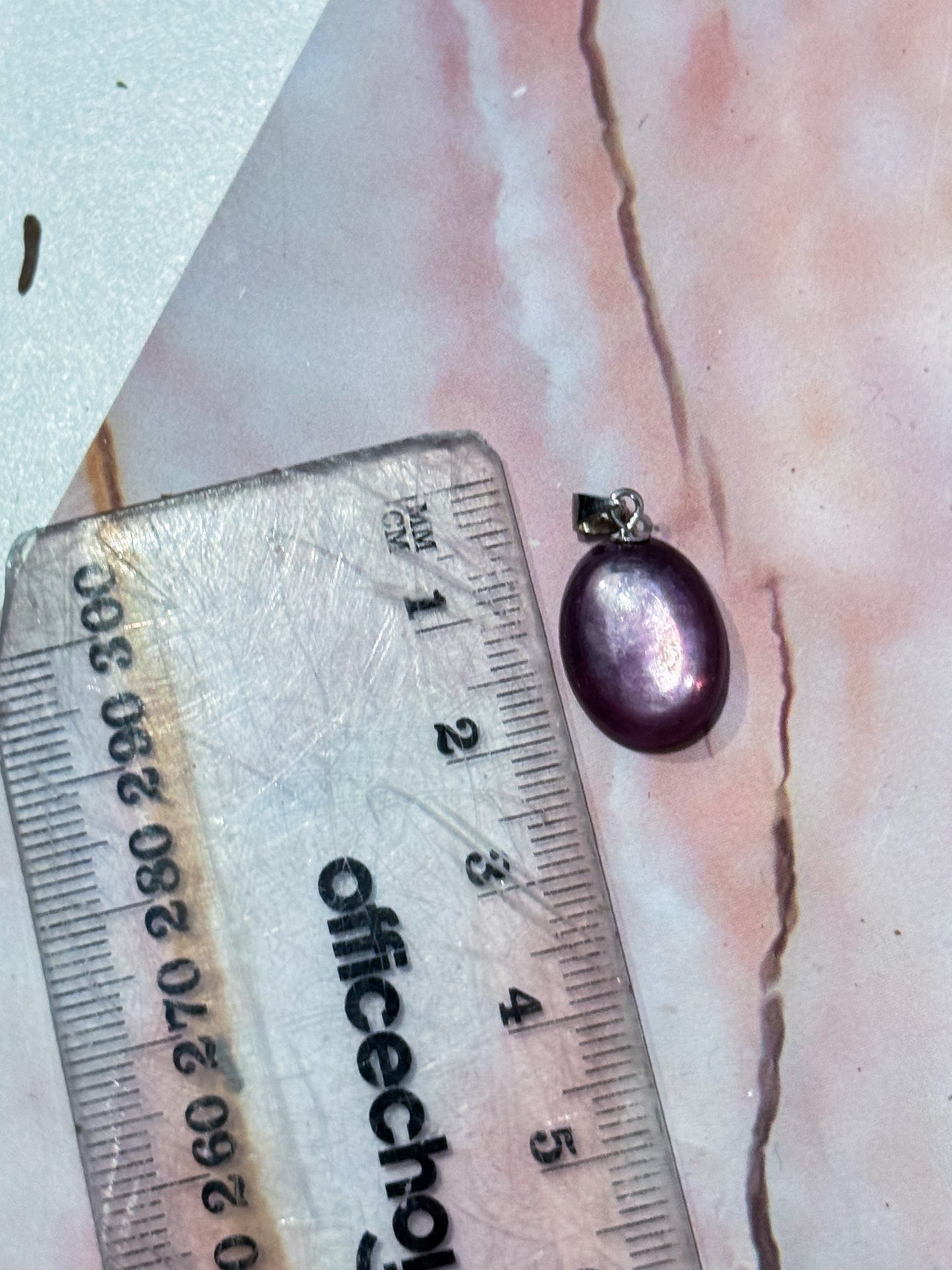 Purple Mica Pendants