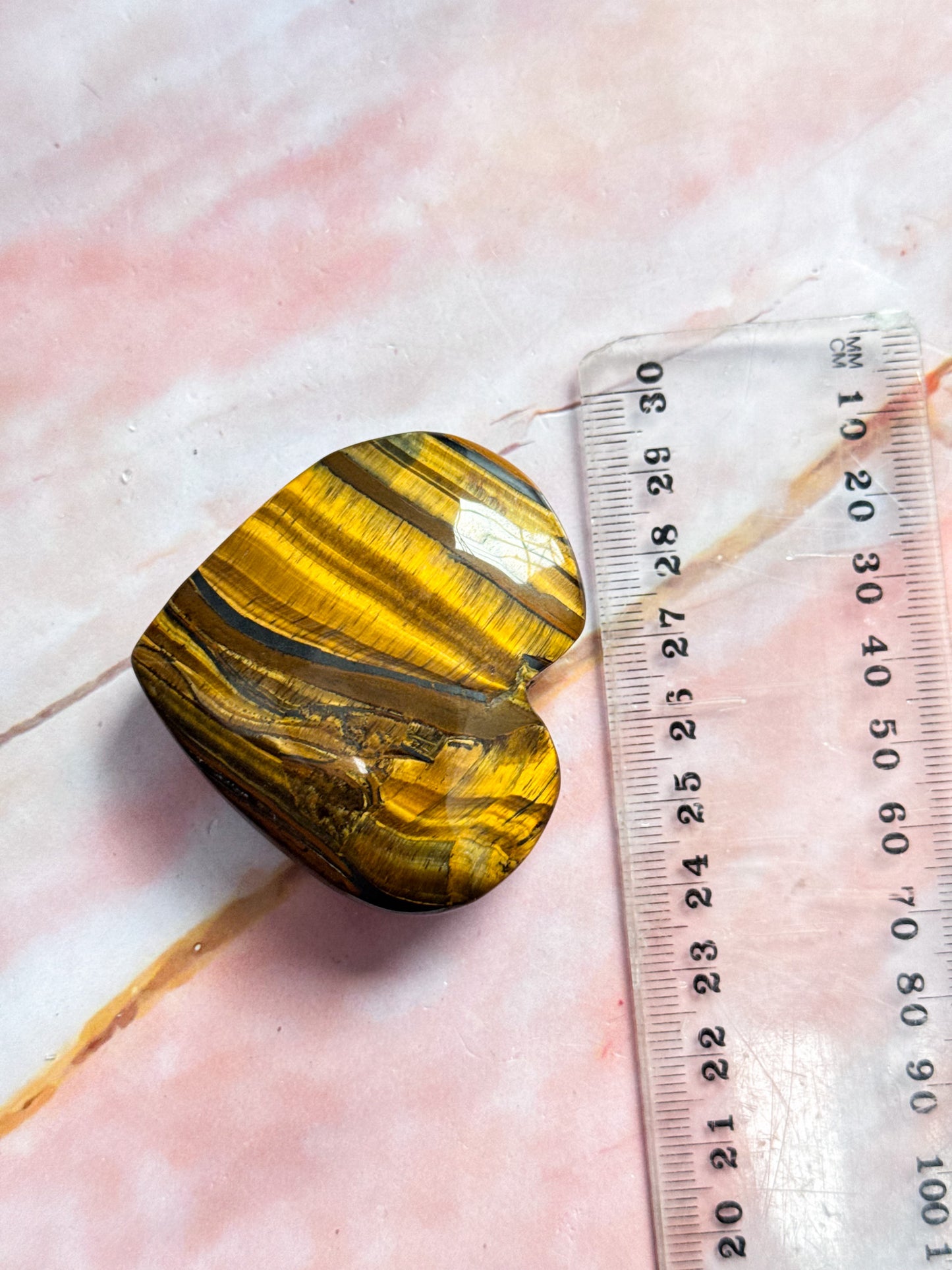 Tiger Eye Hearts