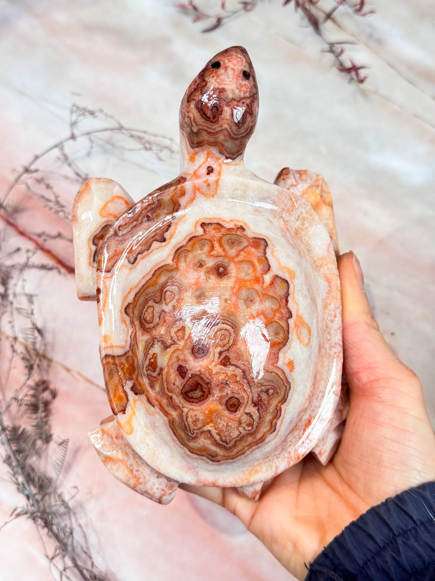 Pork Stone Turtle Carving