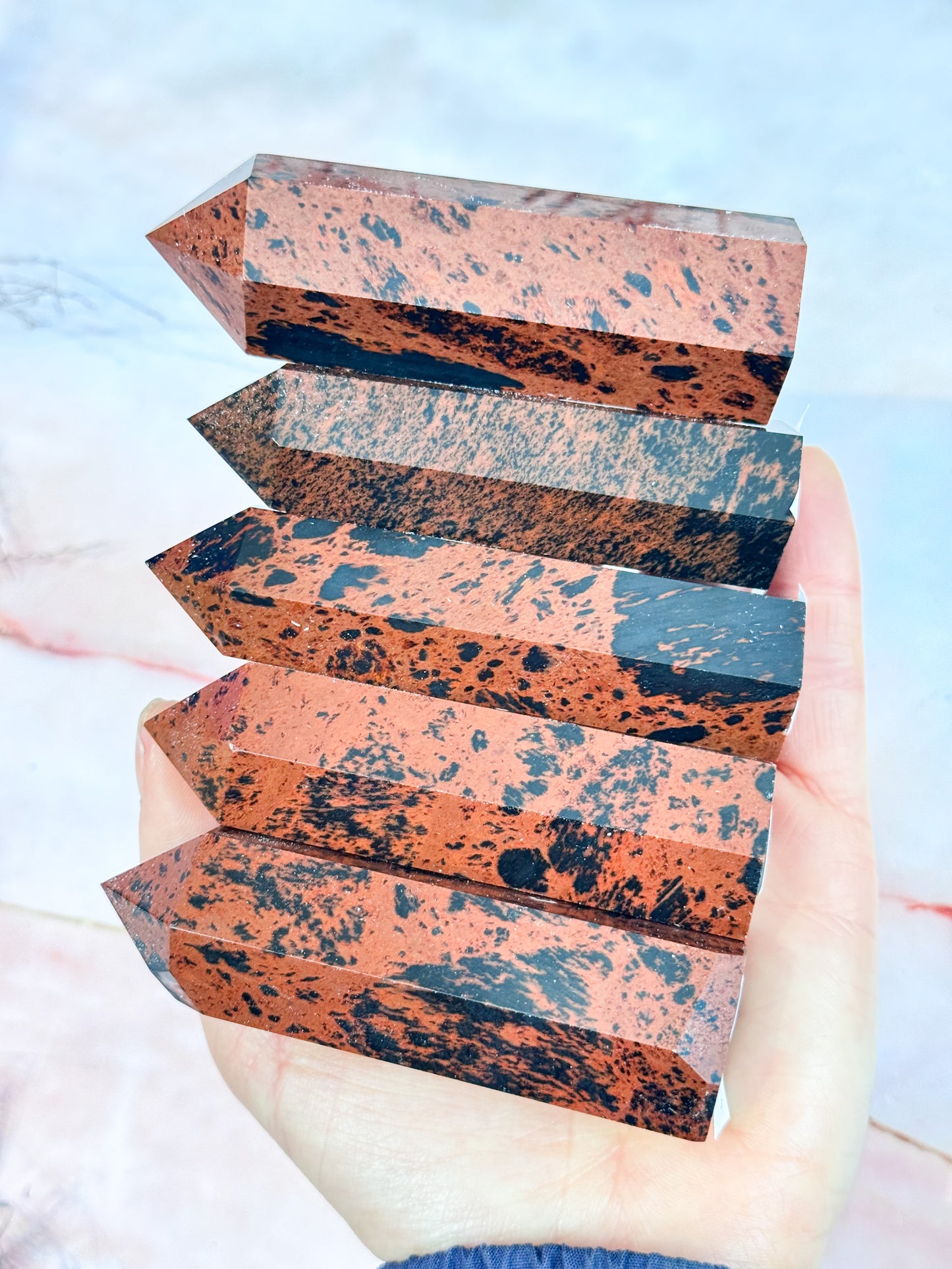 Mahogony Obsidian Points