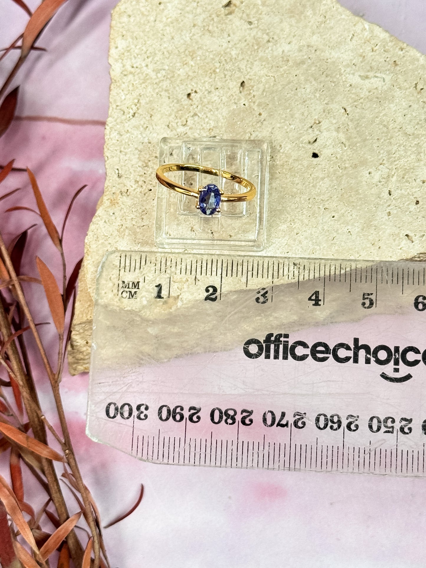 Rare Tanzanite Faceted Dainty Rings