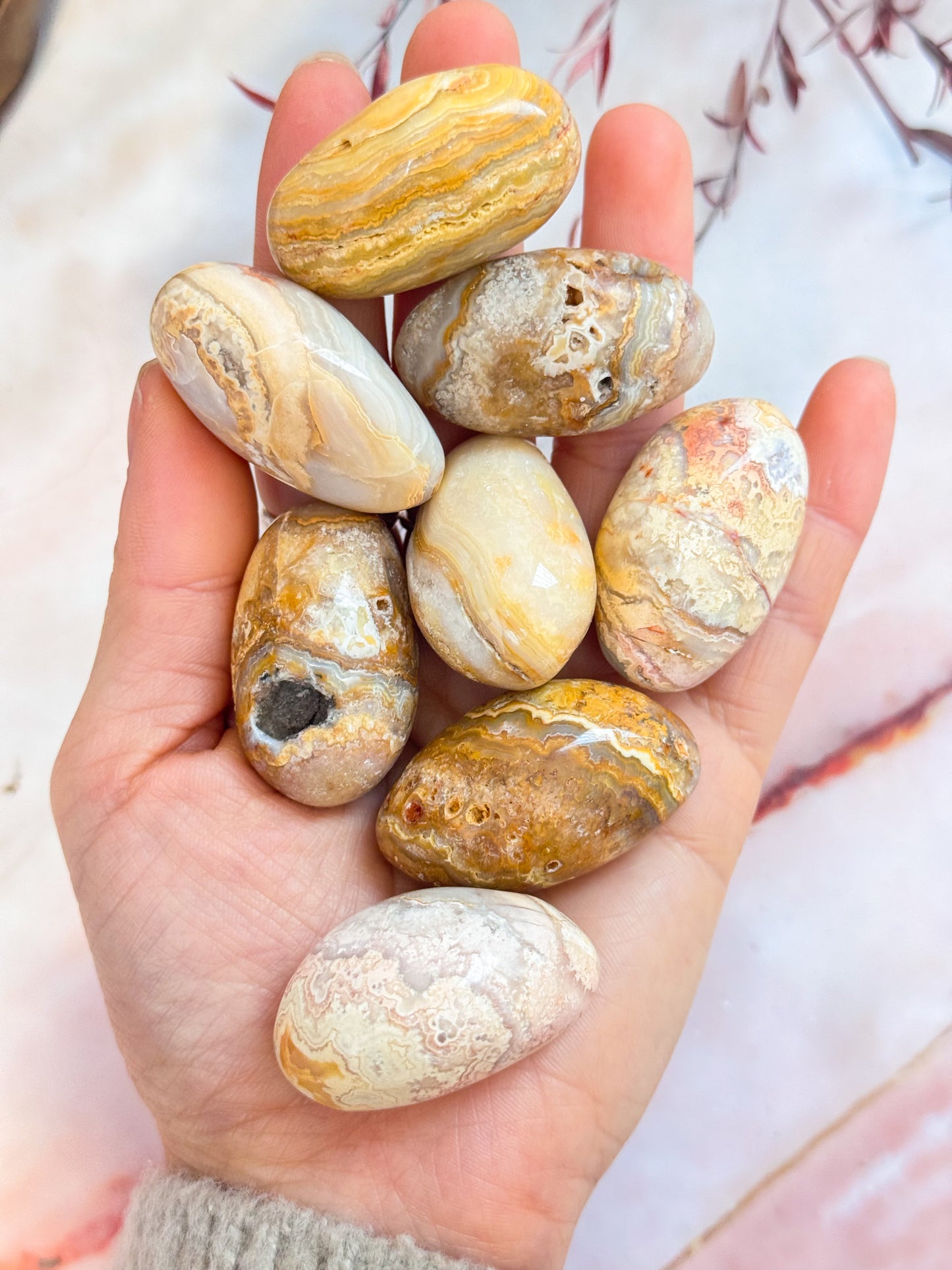 Crazy Lace Agate Tumbles