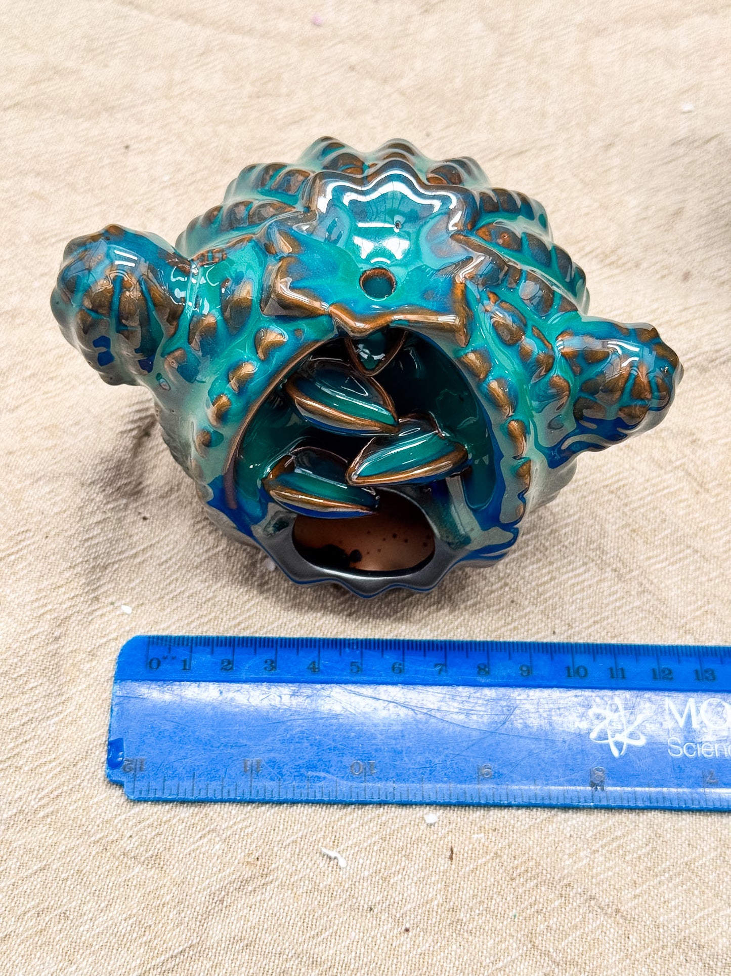 Round Cactus Backflow Incense Holder