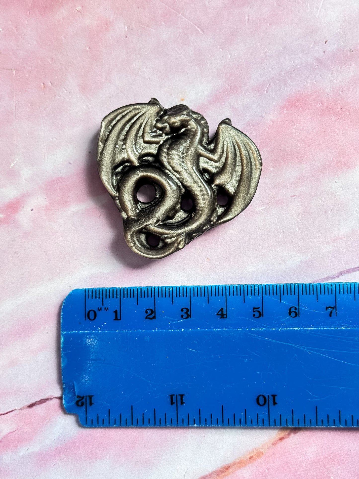 Silver Sheen Obsidian Dragons