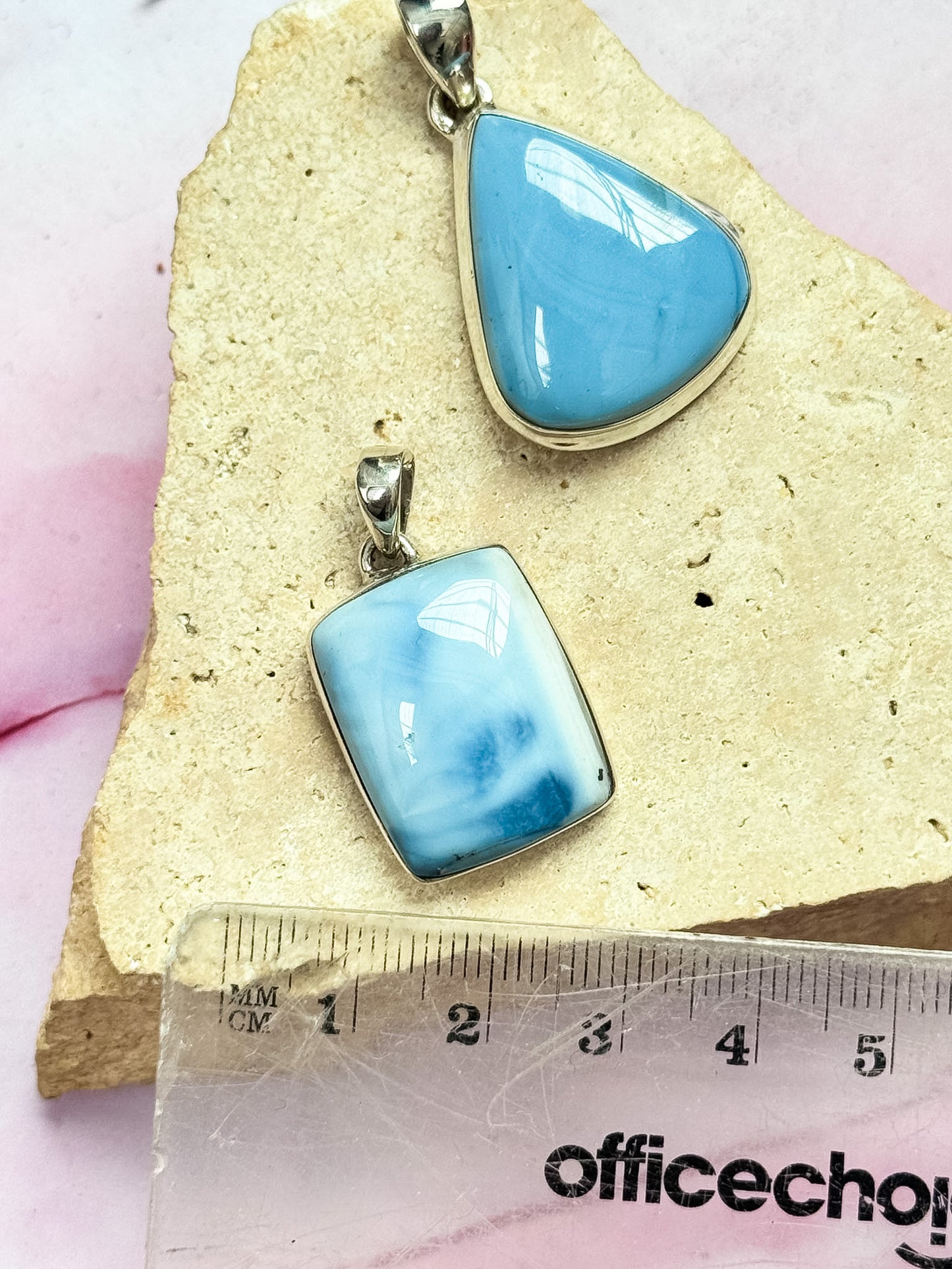 Owyhee Blue Opal Pendants