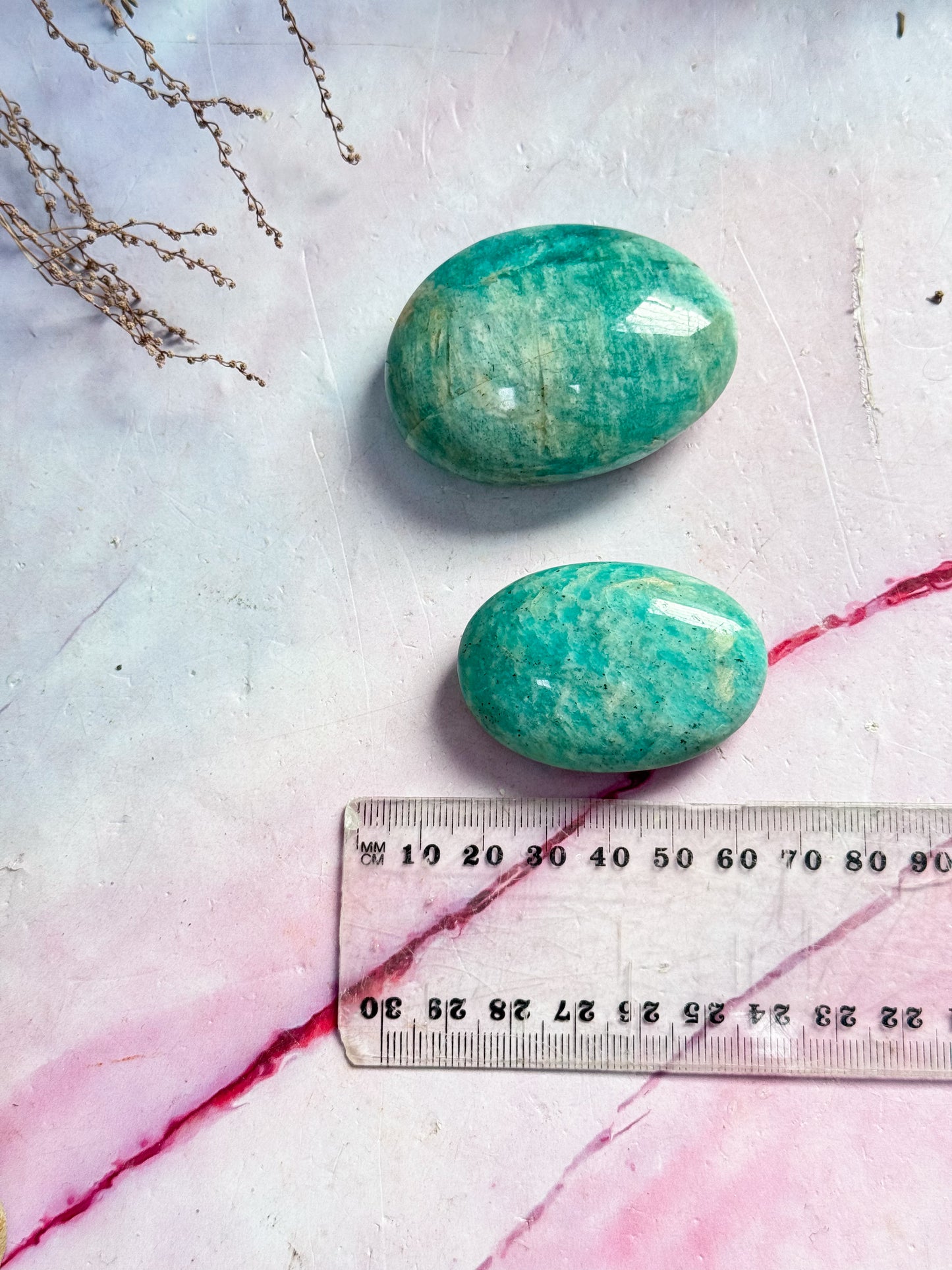 Amazonite Palmstones
