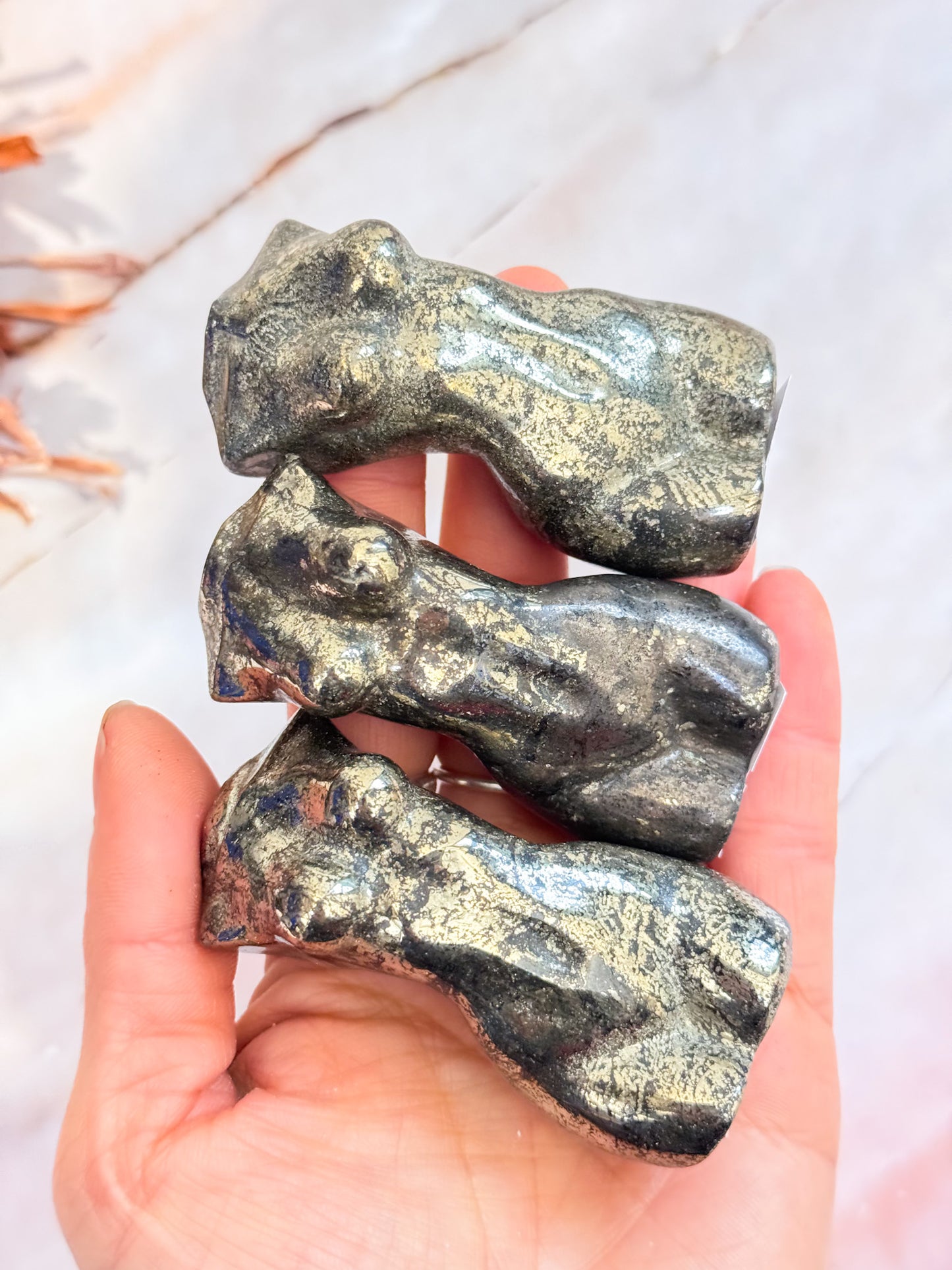 Chalcopyrite Body Carving