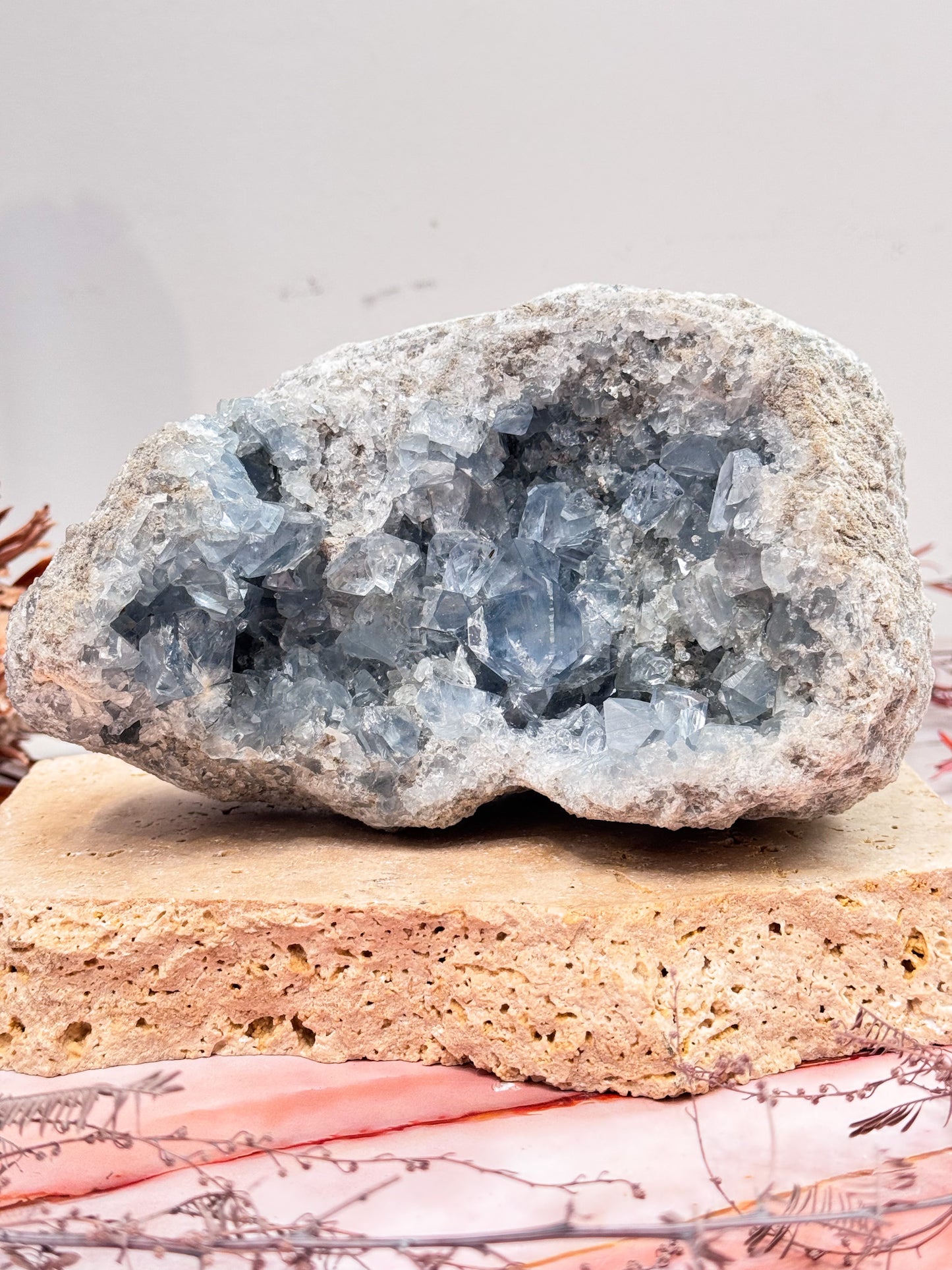 Celestite Geode Cluster