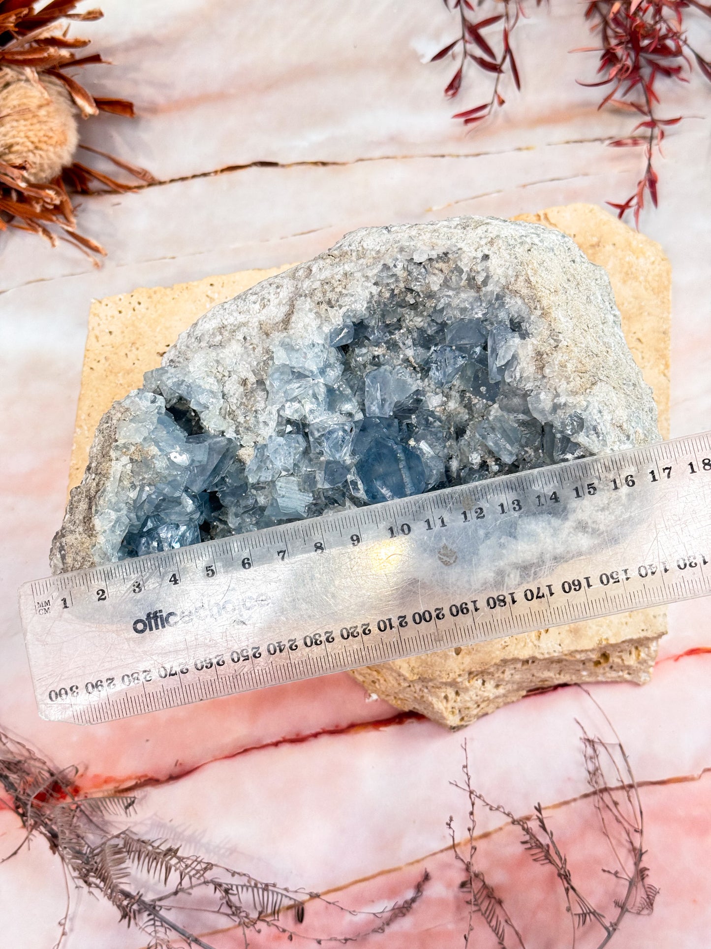 Celestite Geode Cluster