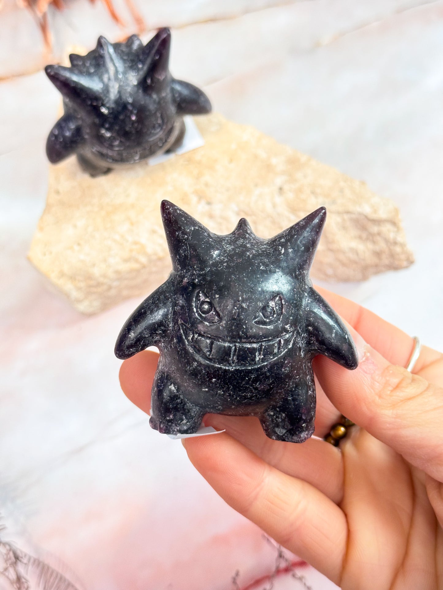 Lepidolite Carvings