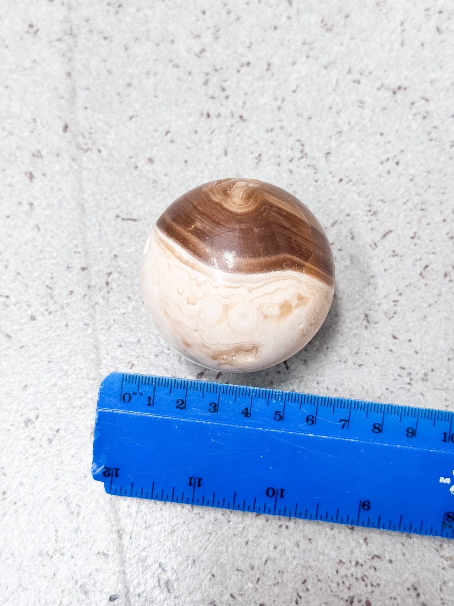 Amber Calcite Sphere