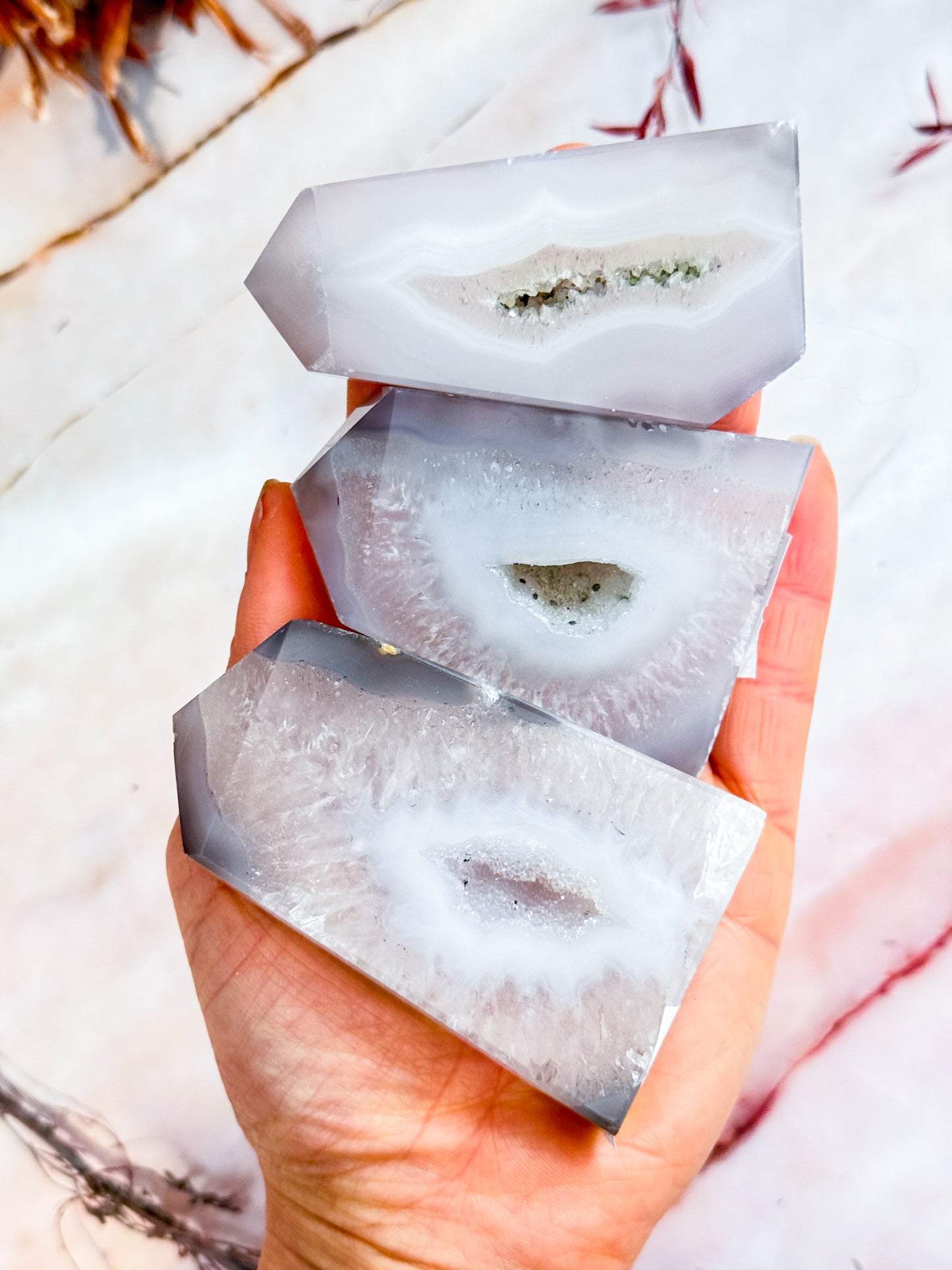 Agate and Quartz Points