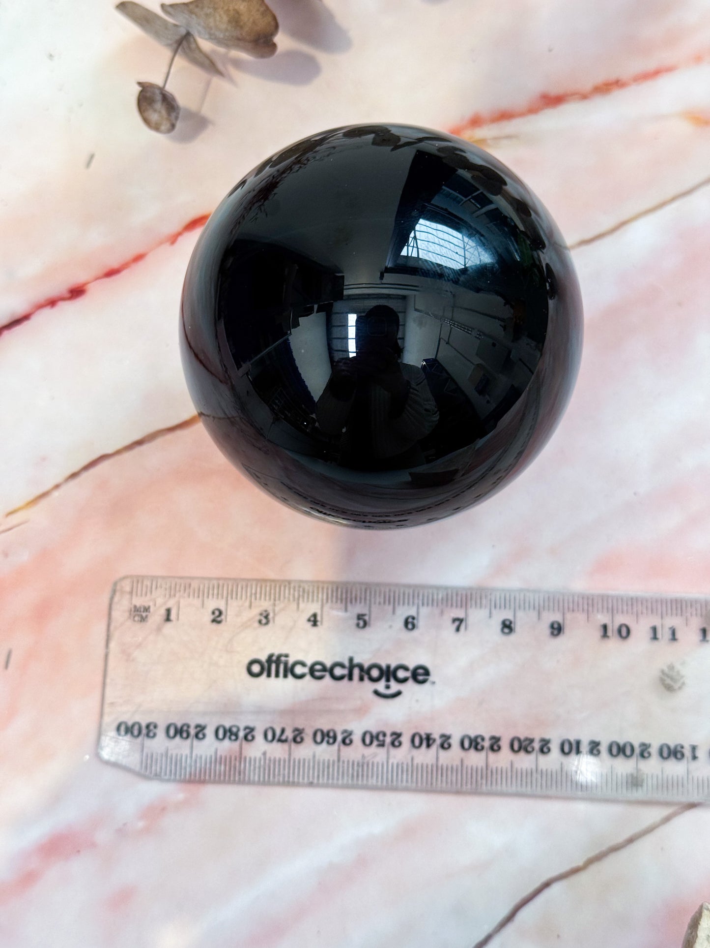 Midnight Lace Obsidian Sphere
