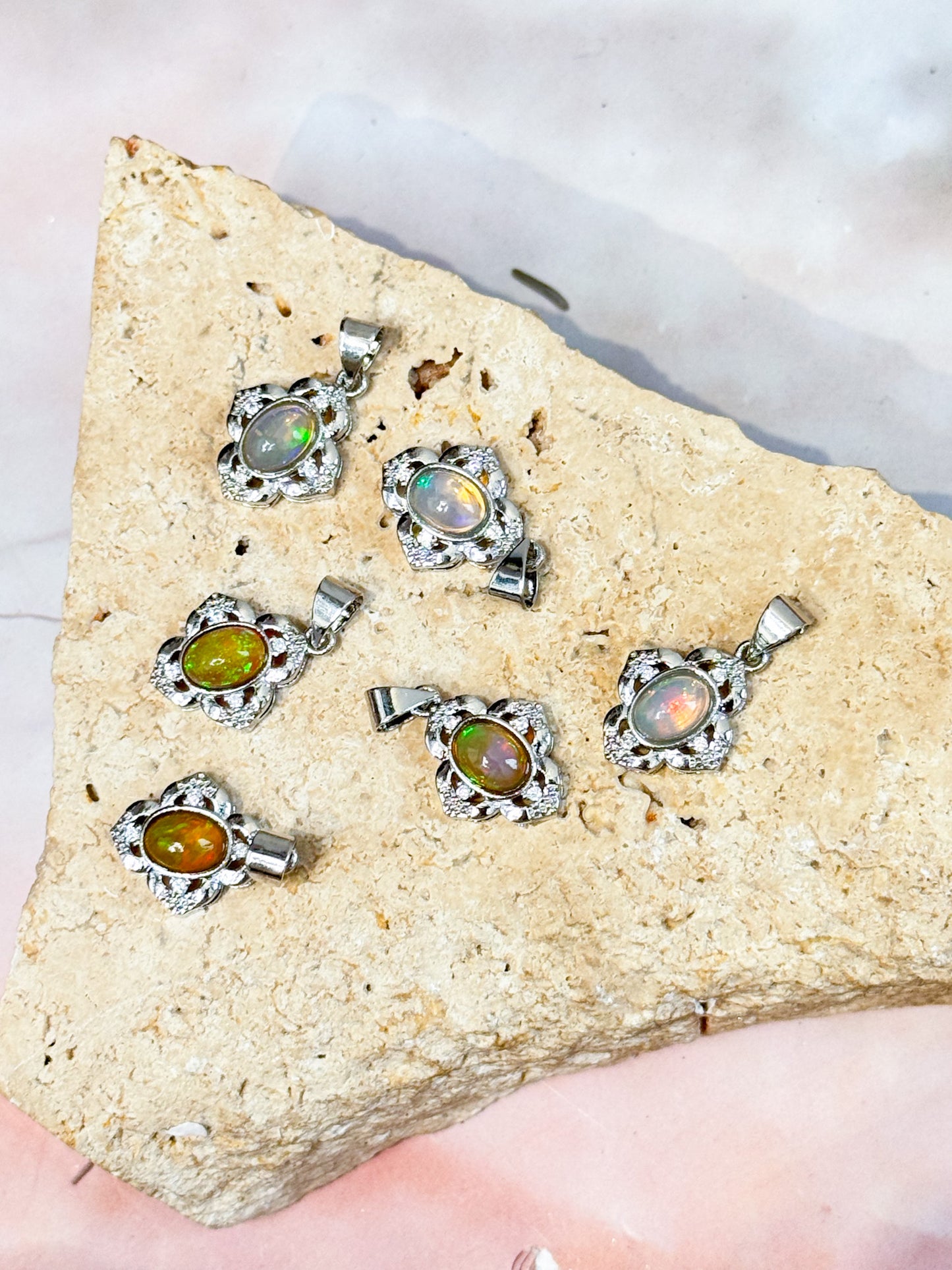 Ethiopian Opal Pendants