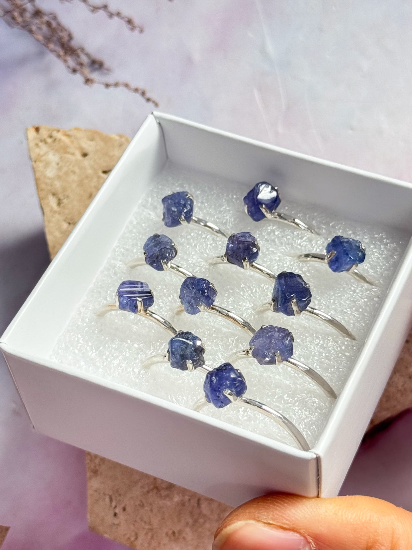 Tanzanite Rough Rings