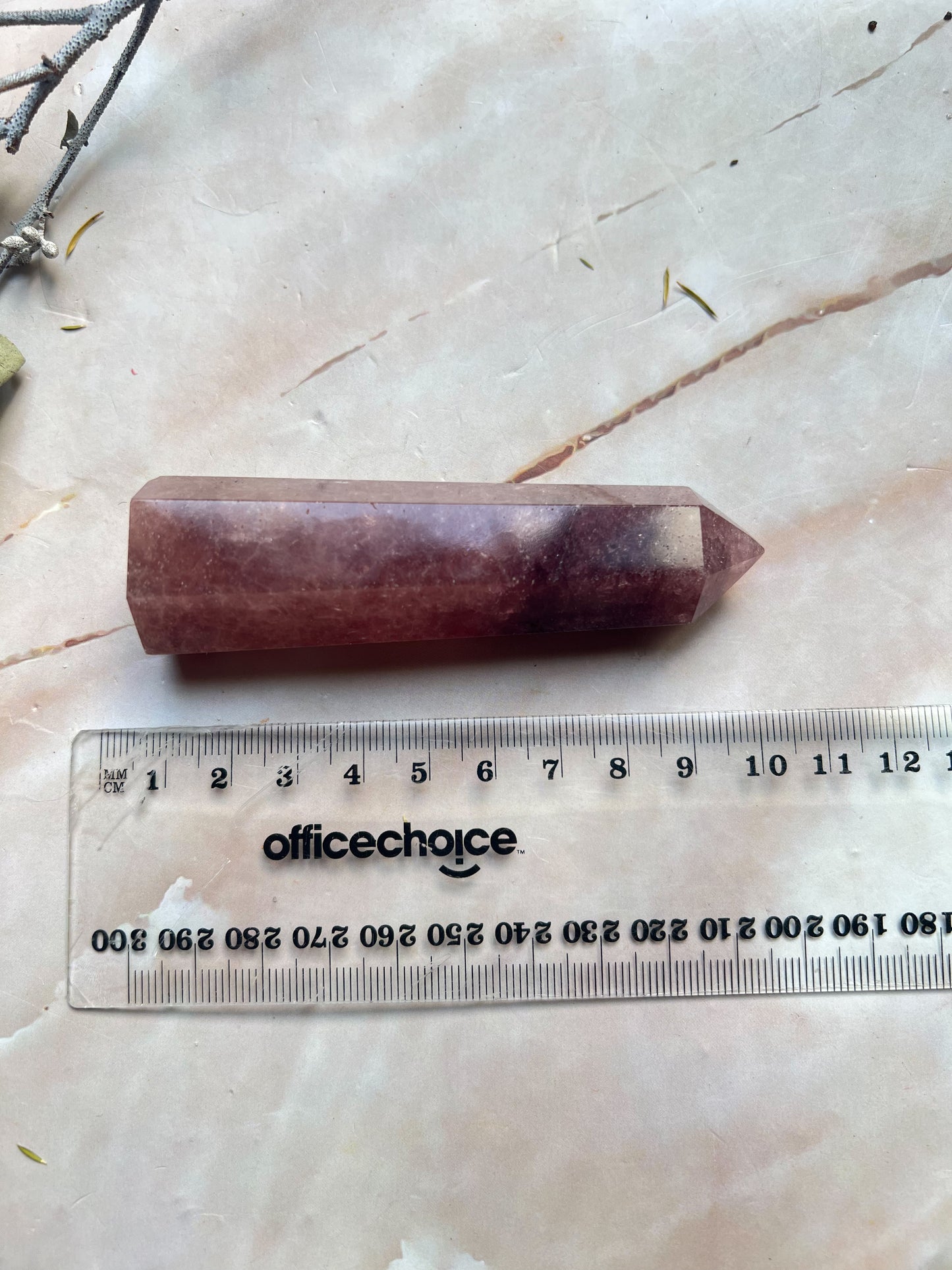 Strawberry Quartz Points