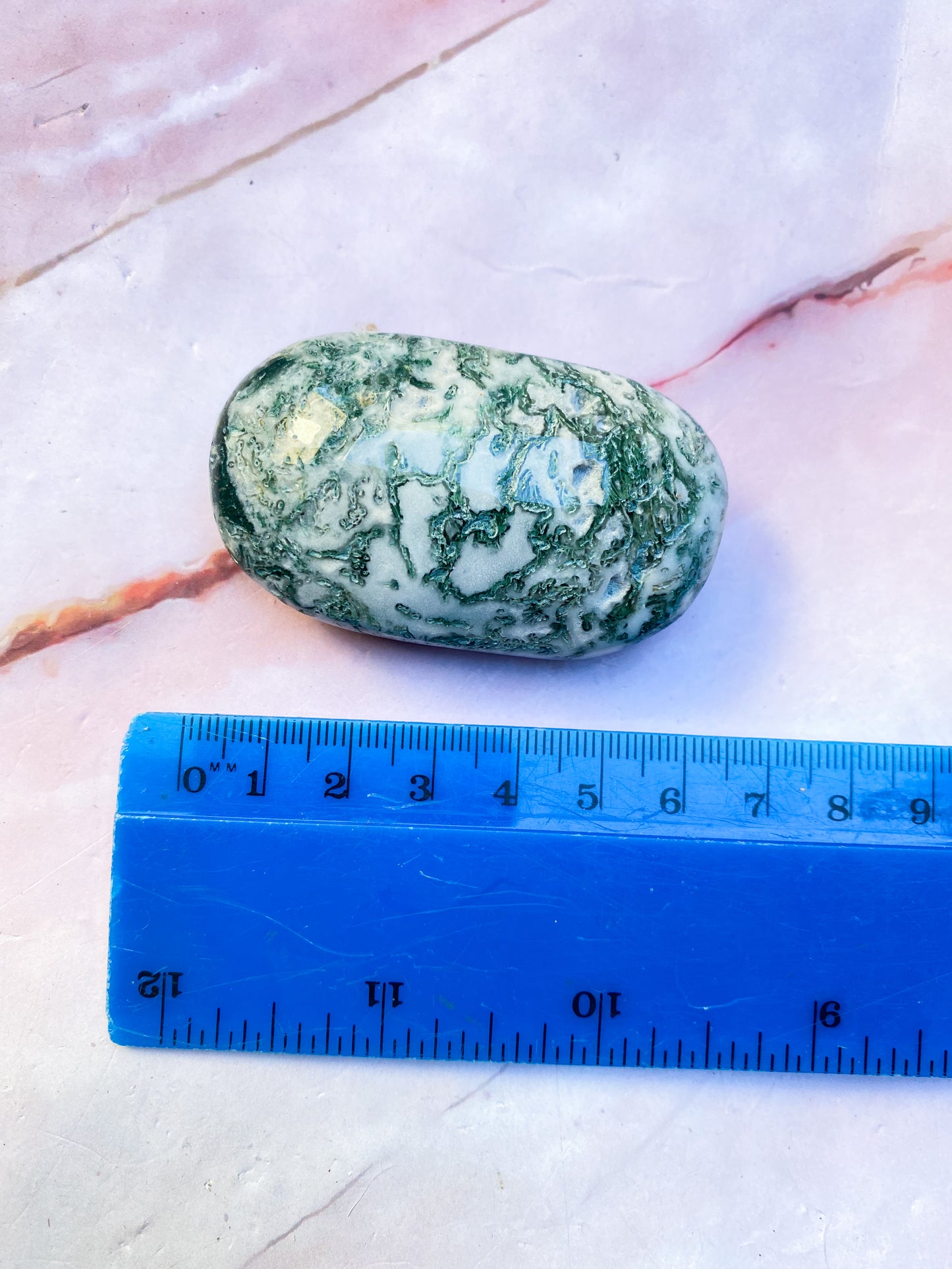 Moss Agate Palmstones