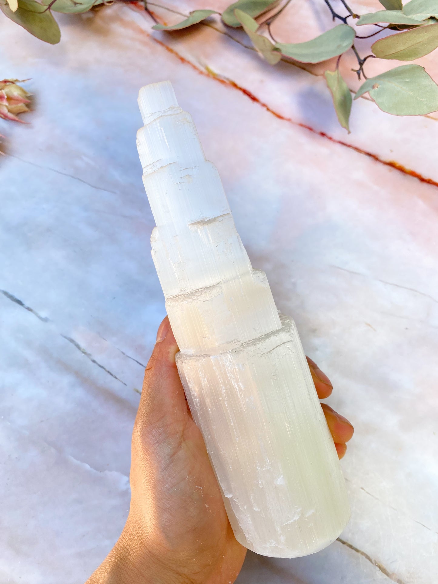 Selenite 20cm Towers