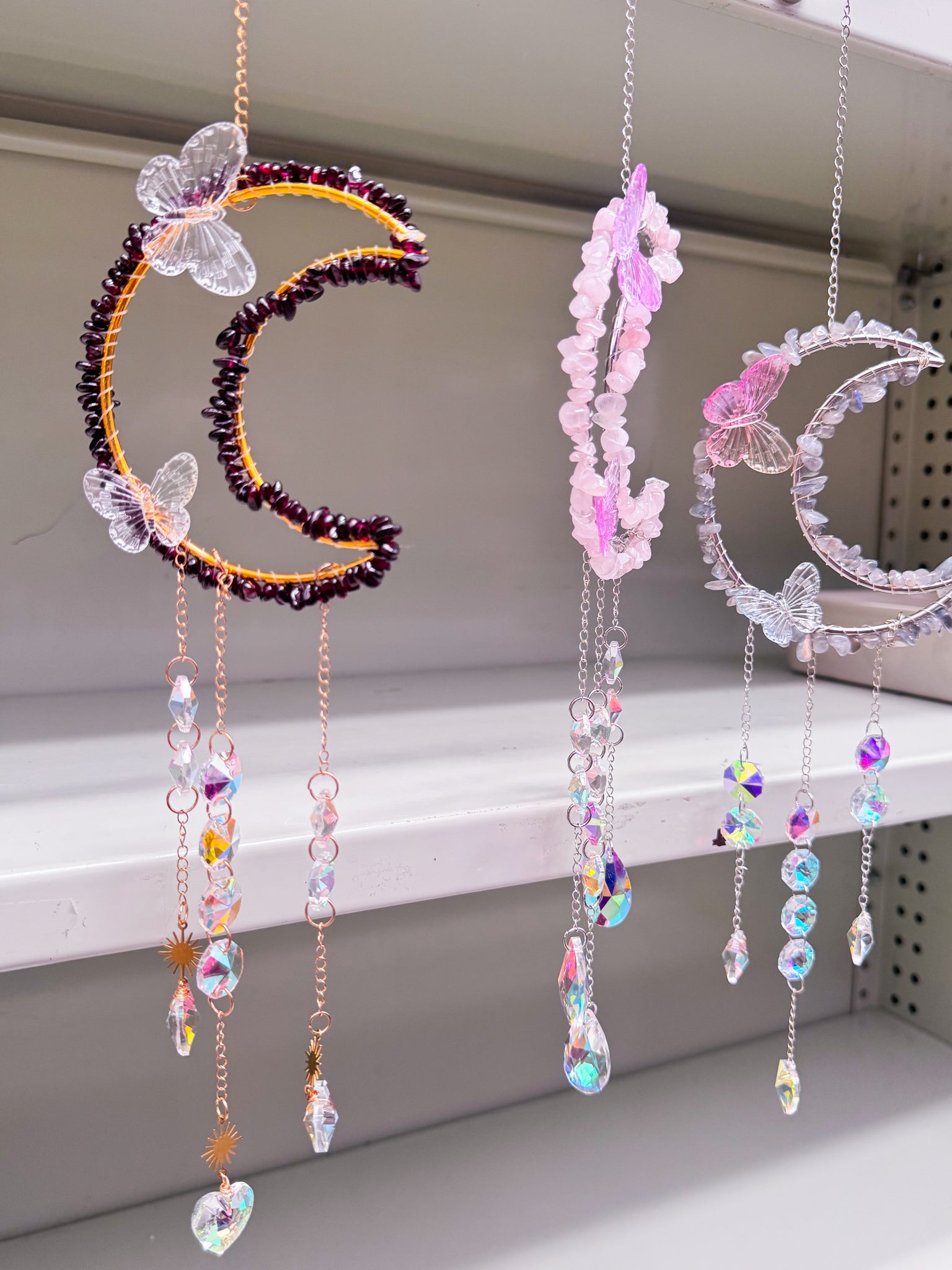 Moon Crystal Suncatchers