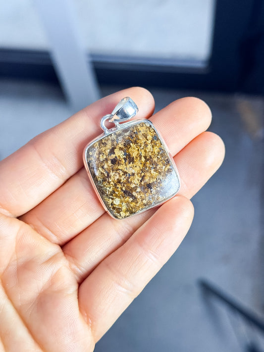 Bronzite Pendants