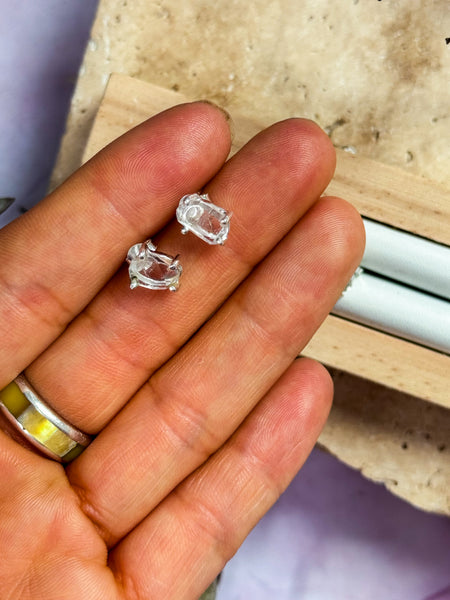 Herkimer Diamond Stud Earrings