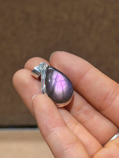 Purple Labradorite Pendants