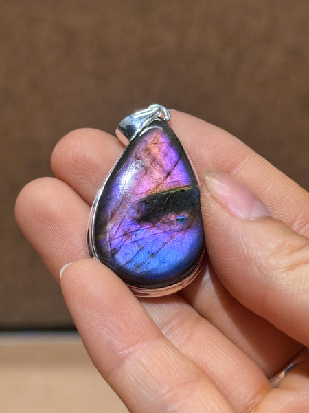 Purple Labradorite Pendants