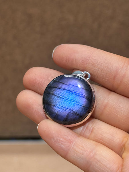 Purple Labradorite Pendants