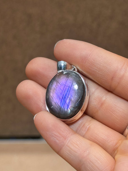 Purple Labradorite Pendants