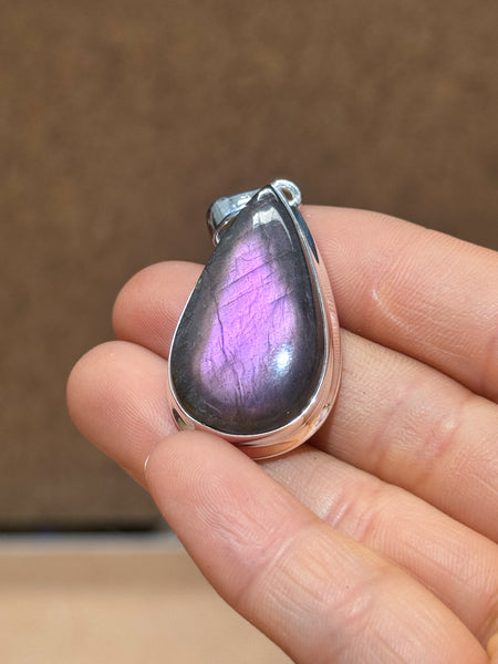 Purple Labradorite Pendants