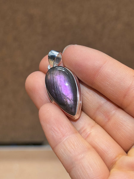 Purple Labradorite Pendants