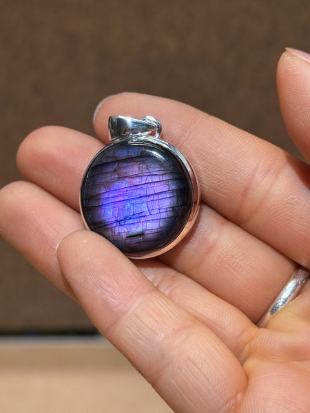 Purple Labradorite Pendants