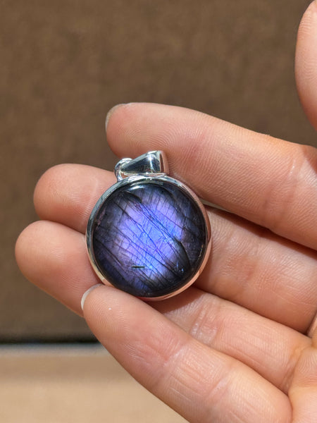 Purple Labradorite Pendants