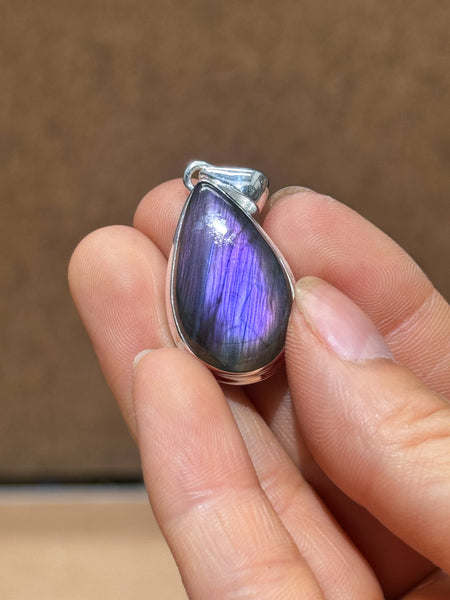 Purple Labradorite Pendants