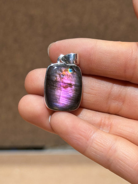 Purple Labradorite Pendants